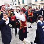 Dubrovački primorski svatovi na festi sv Vlaha